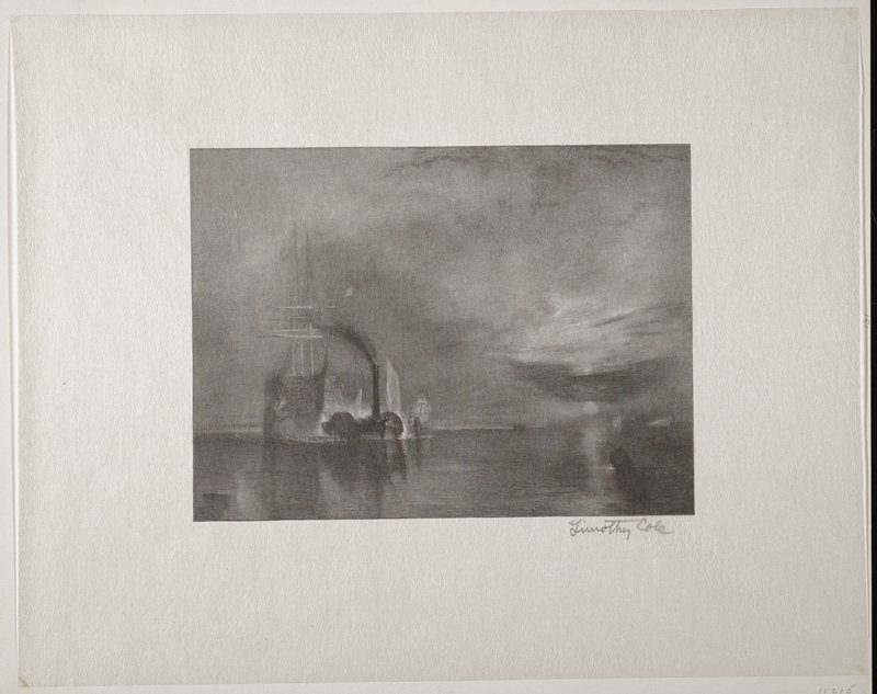 Fighting Temeraire, Timothy Cole, 1899