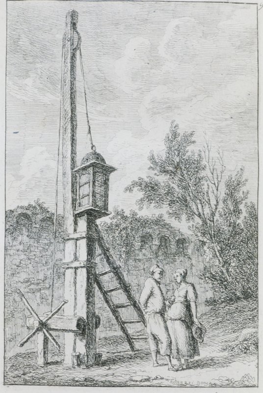 Plate 8 from Les Soirées de Rome, Юбер Робер, XVIII век