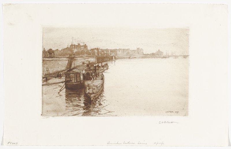 Passenger Boat on the Seine, Charles Adams Platt, 1887