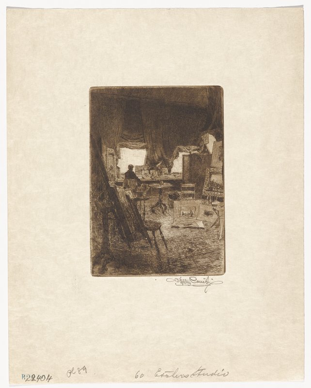 An Etcher's Studio, Stephen Parrish, 19th century