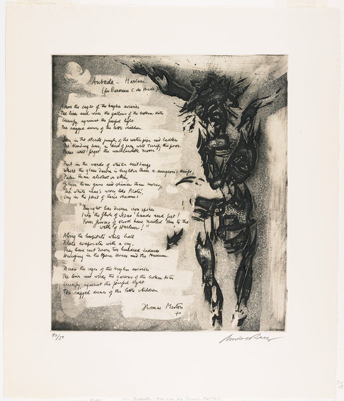 Aubade-Harlem, c. 1951-58, from 21 Etchings and Poems, André Racz, American, 1960