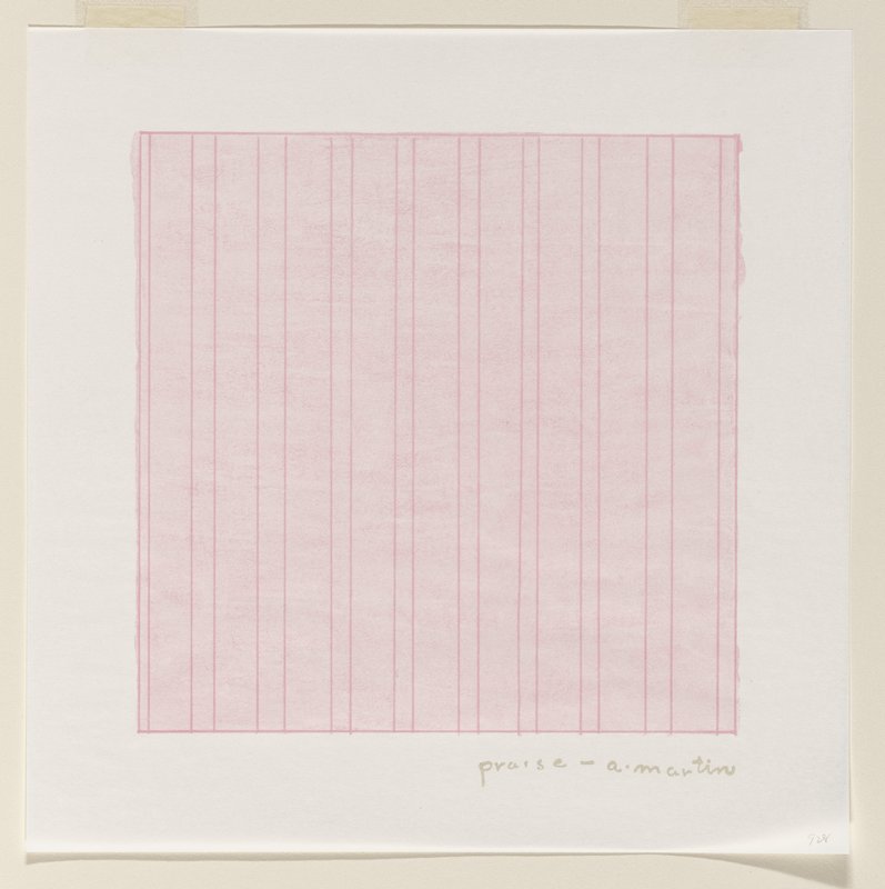 Praise, Agnes Martin, 1976 (published 1977)