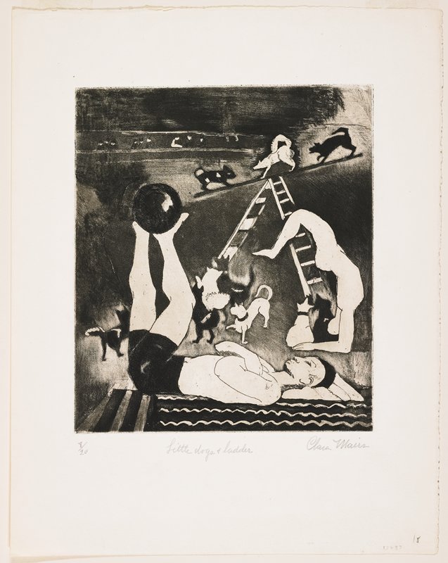 Little Dogs and Ladder, Clara Gardner Mairs, 20th century