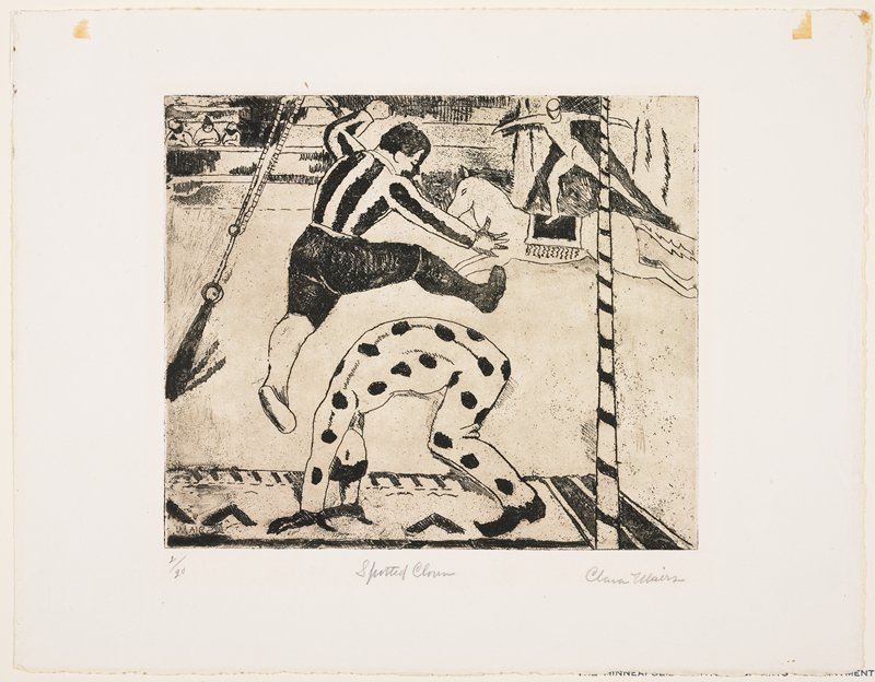 Spotted Clown, Clara Gardner Mairs, 20th century