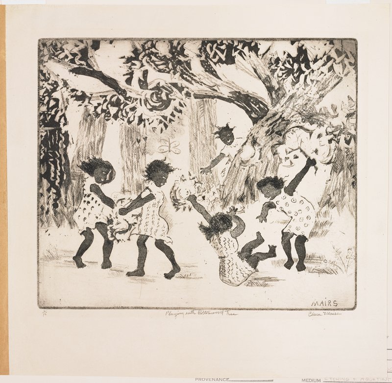 Playing  with Cottonwood Tree, Clara Gardner Mairs, 1930s