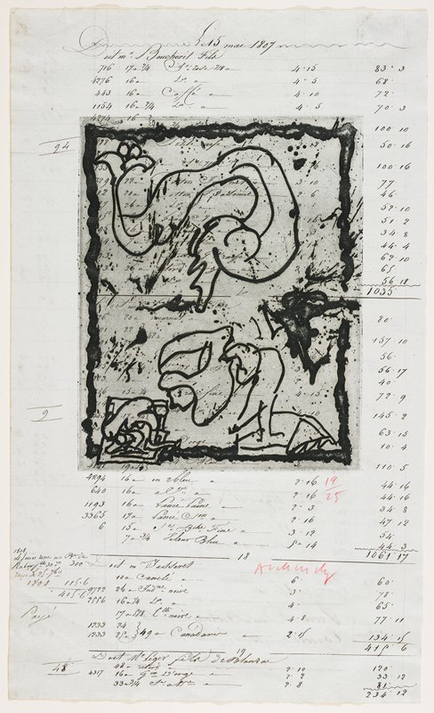 Les dimanches du comptable II, Pierre Alechinsky, 1967