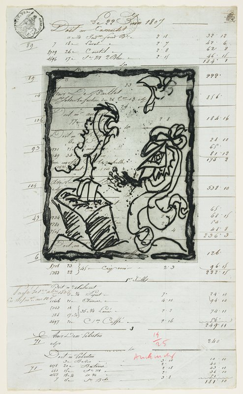 Les dimanches du comptable IV, Pierre Alechinsky, 1967