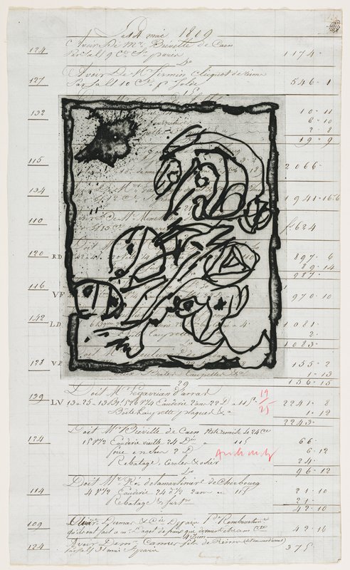 Les dimanches du comptable III, Pierre Alechinsky, 1967