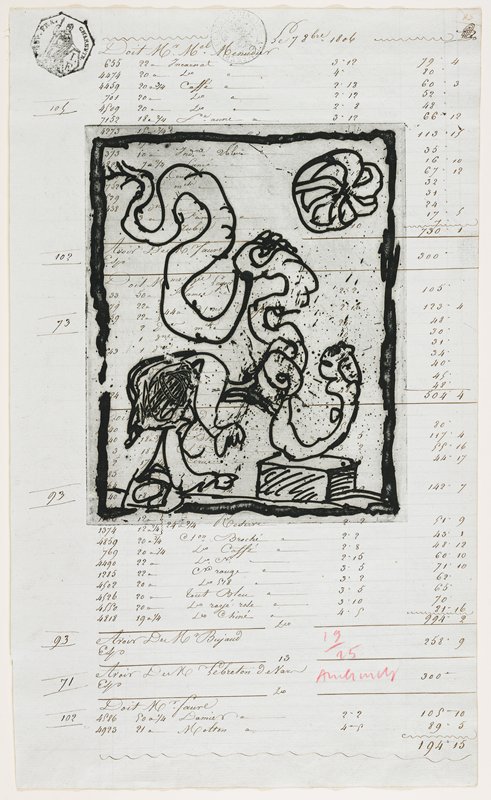 Les dimanches du comptable I, Pierre Alechinsky, 1967