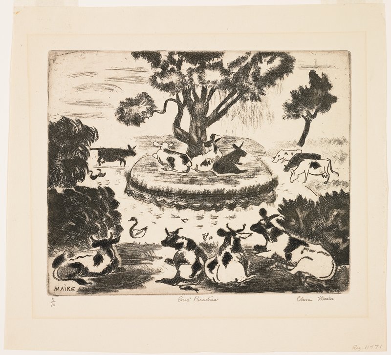 Cow's Paradise, Clara Gardner Mairs, c. 1930