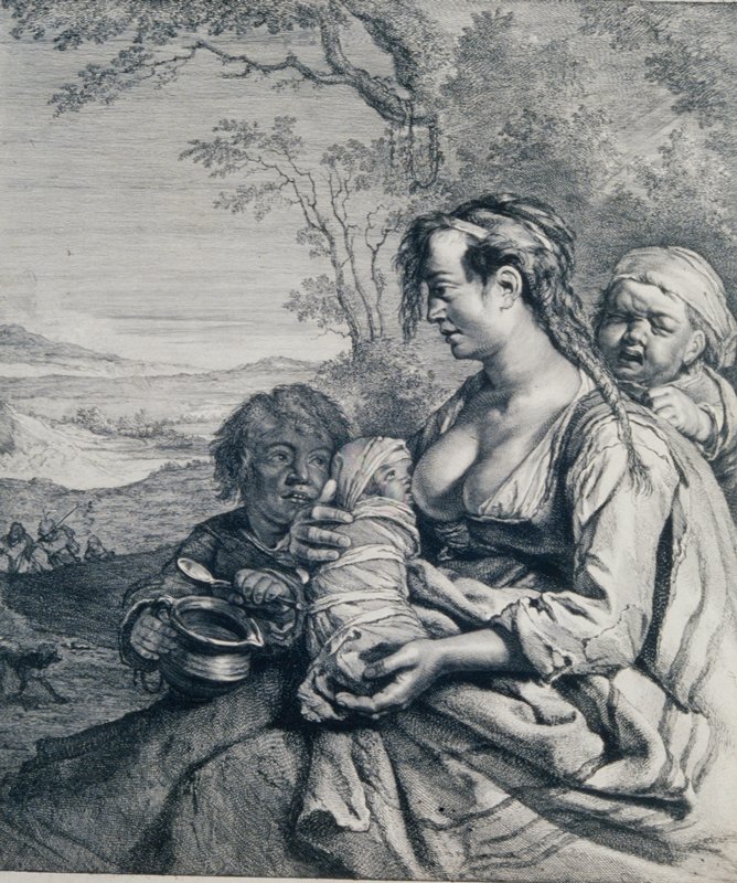 La Bohèmienne, Cornelis Visscher, 17th century