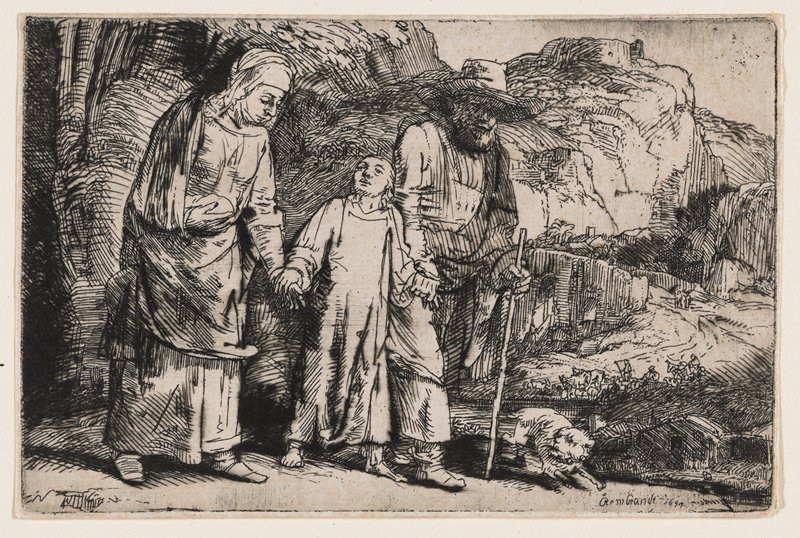 Christ Returning from the Temple with His Parents, Rembrandt van Rijn, 1654