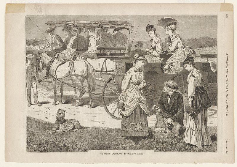 The Picnic Excursion, Winslow Homer, 1869