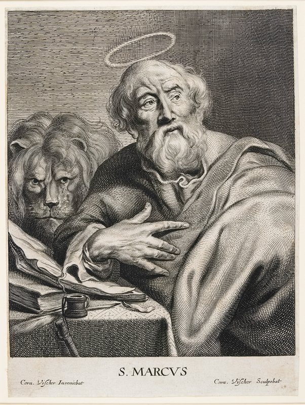 St. Mark, Cornelis Visscher, 17th century