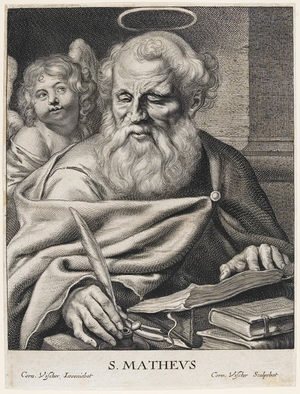 St. Matthew, Cornelis Visscher, 17th century