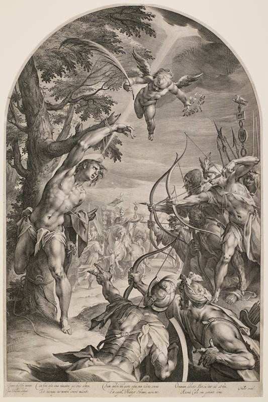 Martyrdom of Saint Sebastian, Jan Muller, c. 1600