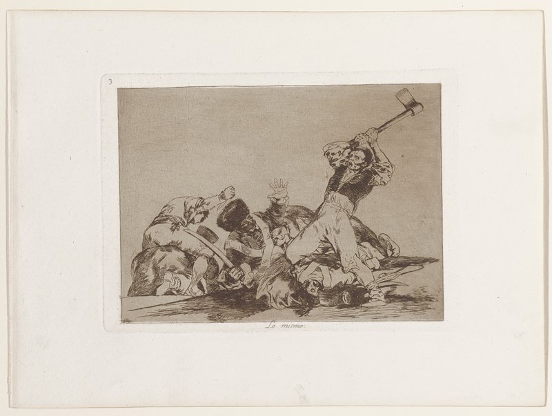 The Same, Francisco José de Goya y Lucientes, 1810–20 (published 1863)