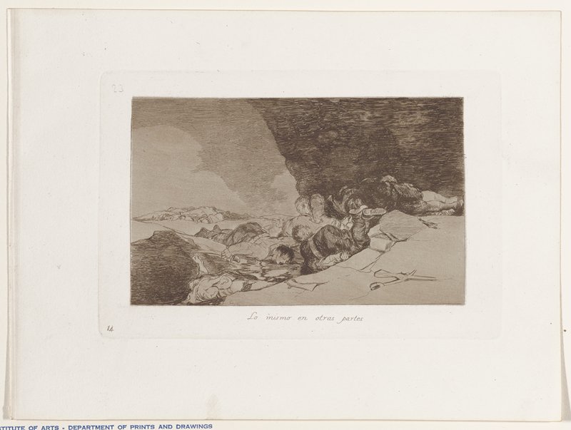 The Same Elsewhere, Francisco José de Goya y Lucientes, 1810–20 (published 1863)
