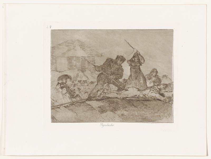 Rabble, Francisco José de Goya y Lucientes, 1810–20 (published 1863)