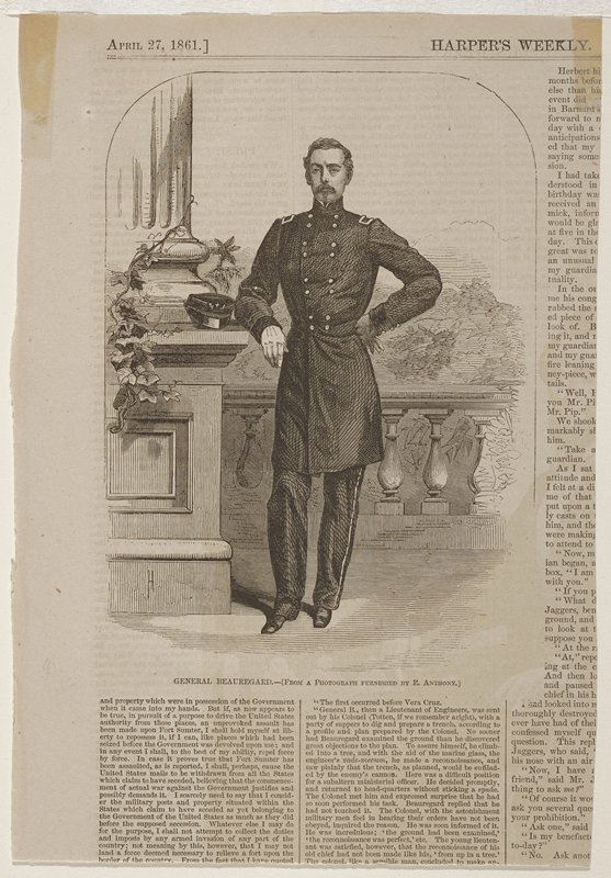 General Beauregard, Winslow Homer, 1861