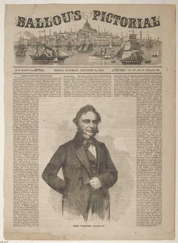 Henry Wadsworth Longfellow, Winslow Homer, 1858