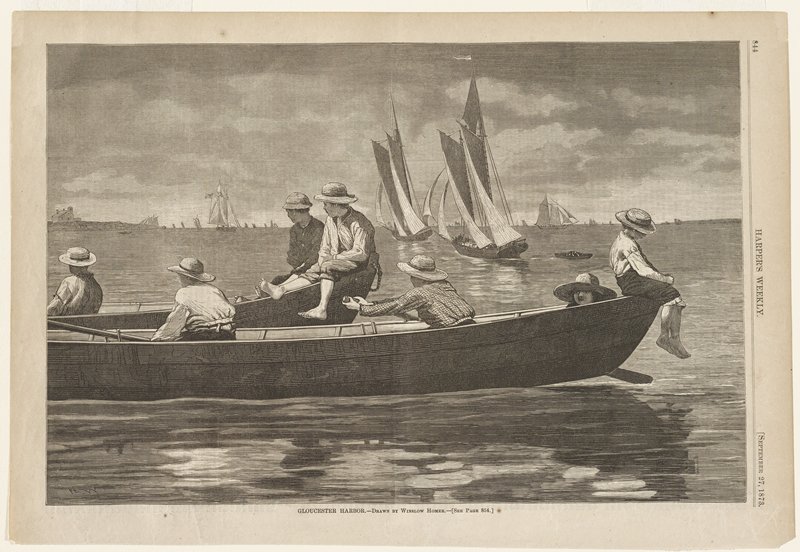 Gloucester Harbor, Winslow Homer, 1873