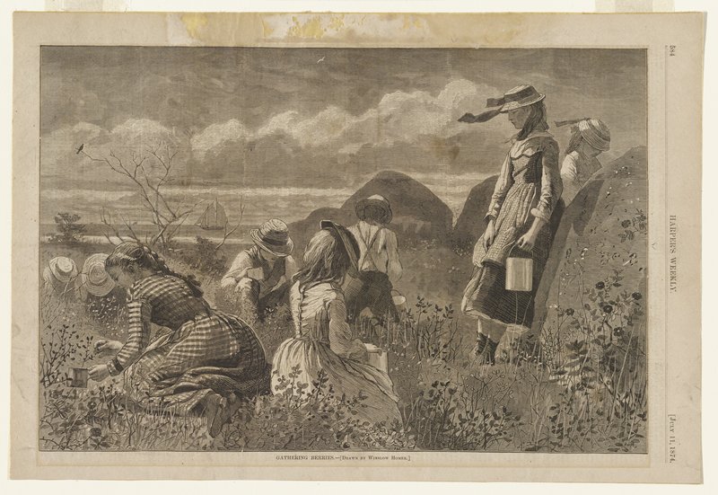 Gathering Berries, Winslow Homer, 1874