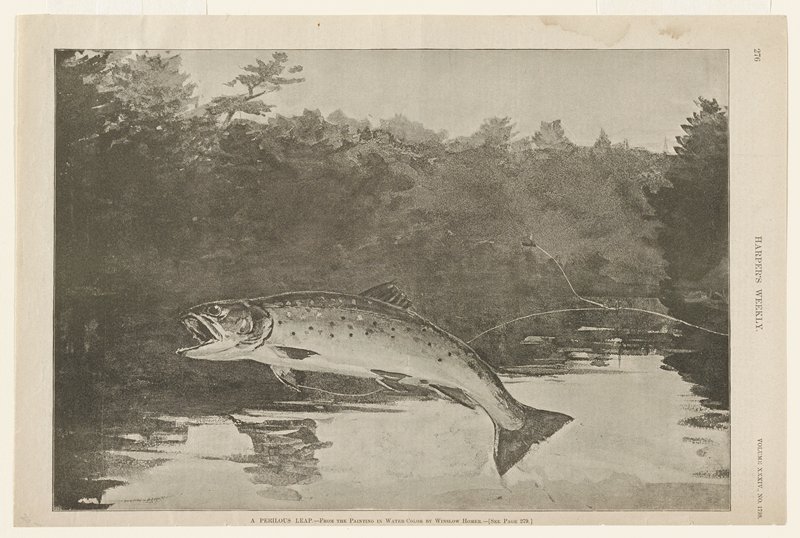 A Perilous Leap by Winslow Homer