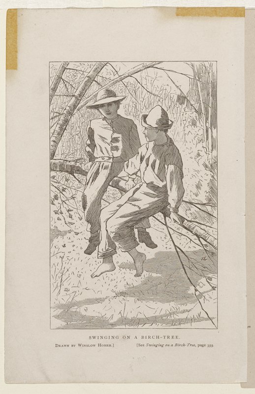 Swinging on a Birch Tree, Winslow Homer, 1867