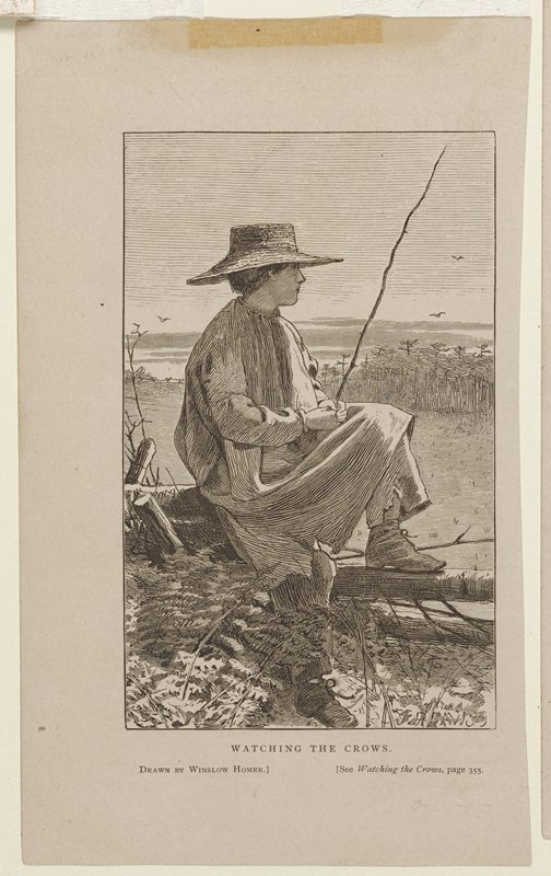 Watching the Crows, Winslow Homer, 1868