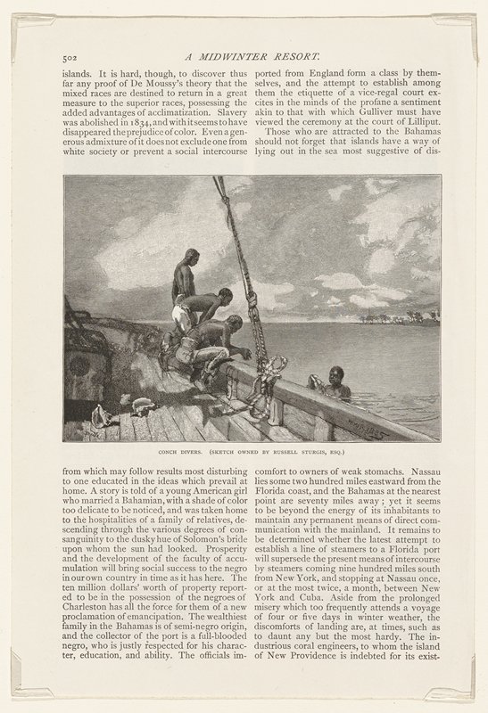 Conch Divers, Winslow Homer, 1887