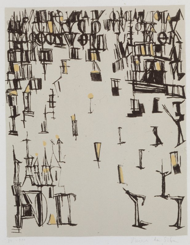 Les Pietons de Noel, Maria Elena Viera da Silva, 1978