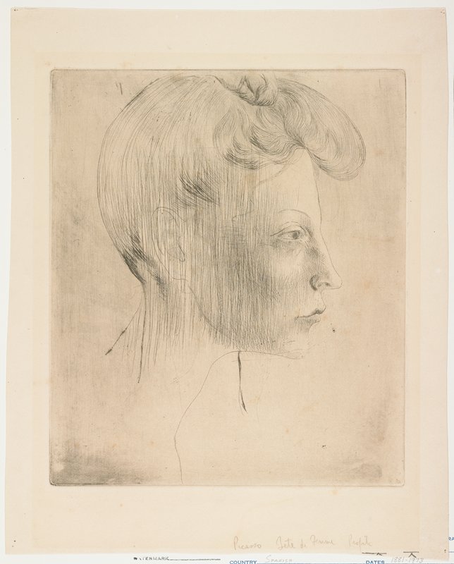 Tête de Femme de Profil by Pablo Picasso