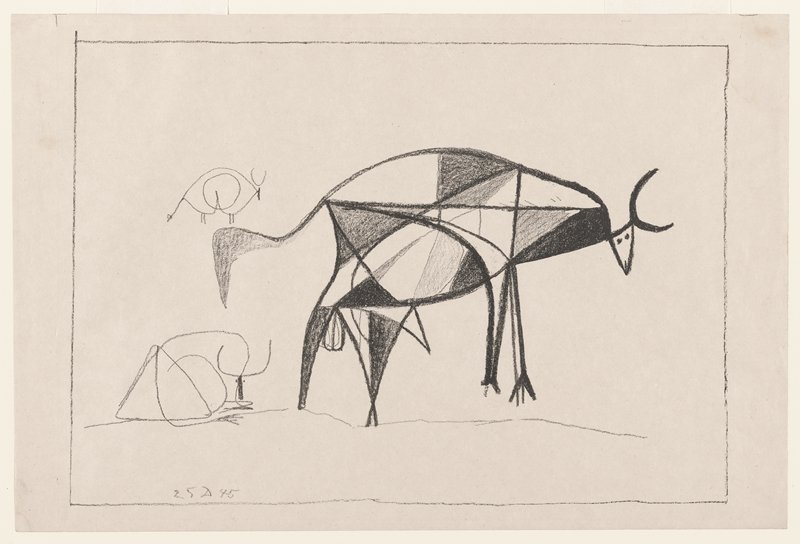 Taureau de Profil, Pablo Picasso, 1945