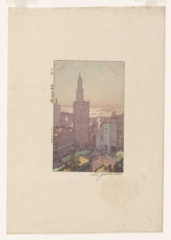 New York, Yoshida Hiroshi, 1928