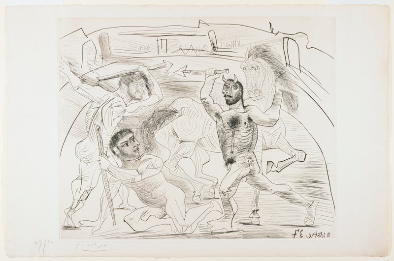 Le Combat, Pablo Picasso, 1937
