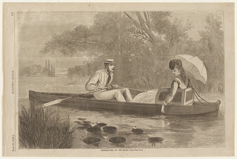 Summertime on the River, attributed to Winslow Homer, 1869
