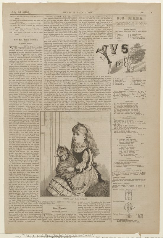 Nellie and Mrs. Butler, attributed to Winslow Homer, 1873