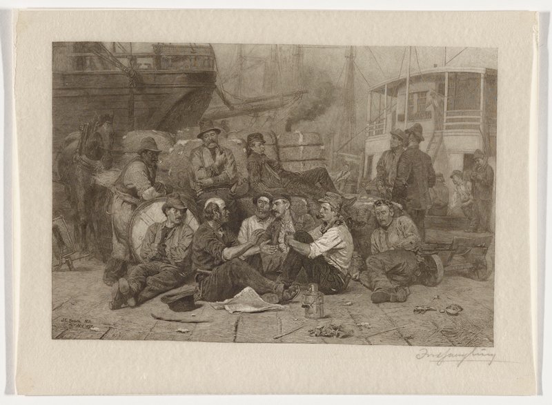 The Longshoremen's Noon, Frederick Juengling, 19th century