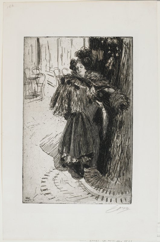 Effet de Nuit III, Anders Zorn, 1897
