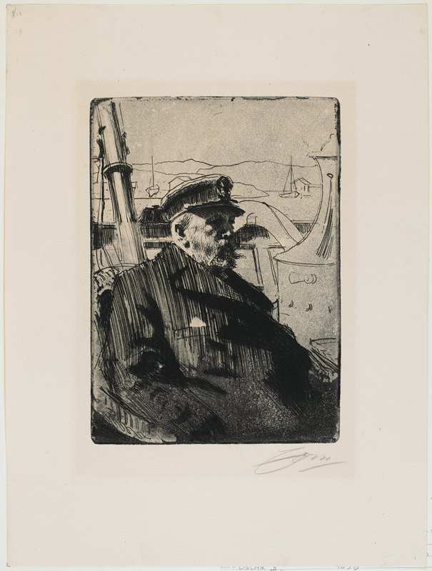 King Oscar II (Second plate), Anders Zorn, 1898