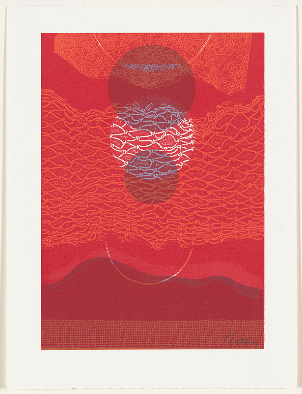 Red Eclipse II, Gabor Peterdi, 1969