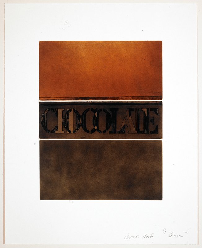Chocolate, Christine Benson, 1977