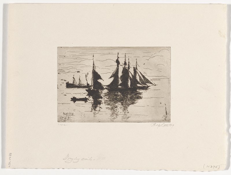Drying Sails, Philip Little, 1919