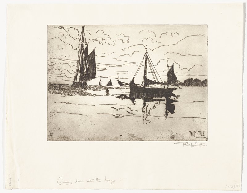 Coming Down with the Breeze, Philip Little, 19th century