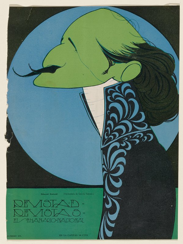 Portrait of Edmond Rostand, Ernesto García Cabral, June 11, 1922
