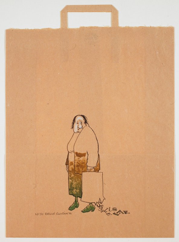 Untitled (Bag Lady), Richard Guindon, 1980
