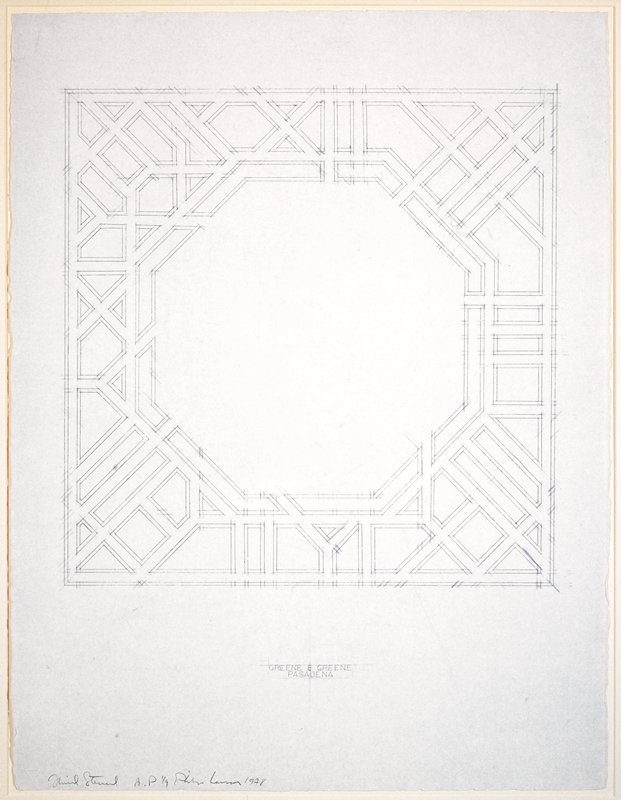 Third Stencil (Greene & Greene), Philip Larson, 1978