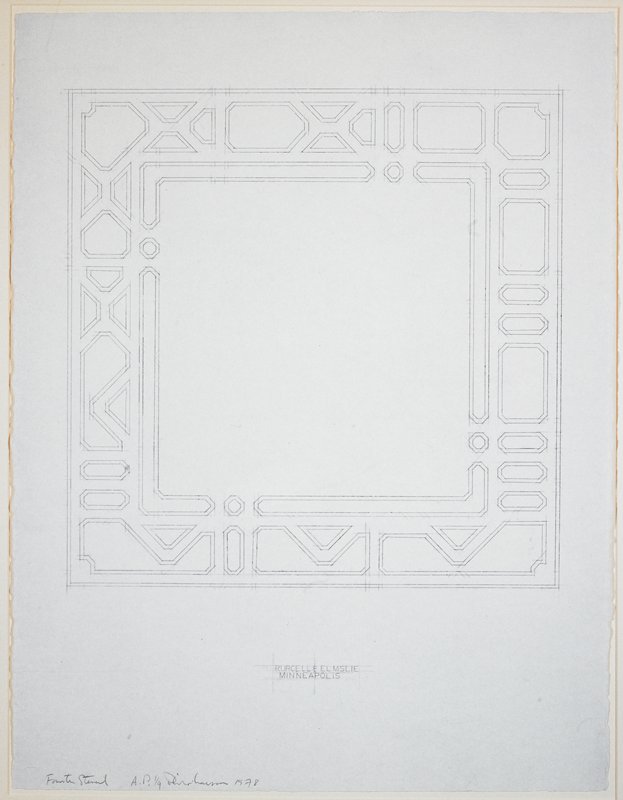 Fourth Stencil (Purcell & Elmslie), Philip Larson, 1978