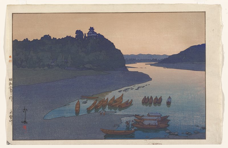 Kiso River, Yoshida Hiroshi, 1927
